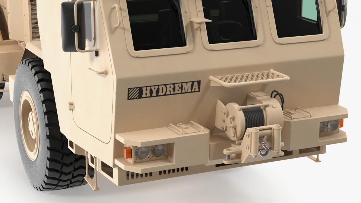 3D model Hydrema 910 Mine Clearing Vehicle Sand Rigged