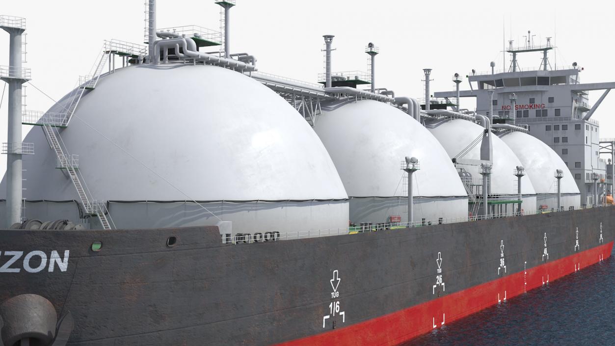 3D LNG Import Terminal with Gas Carrier Ship