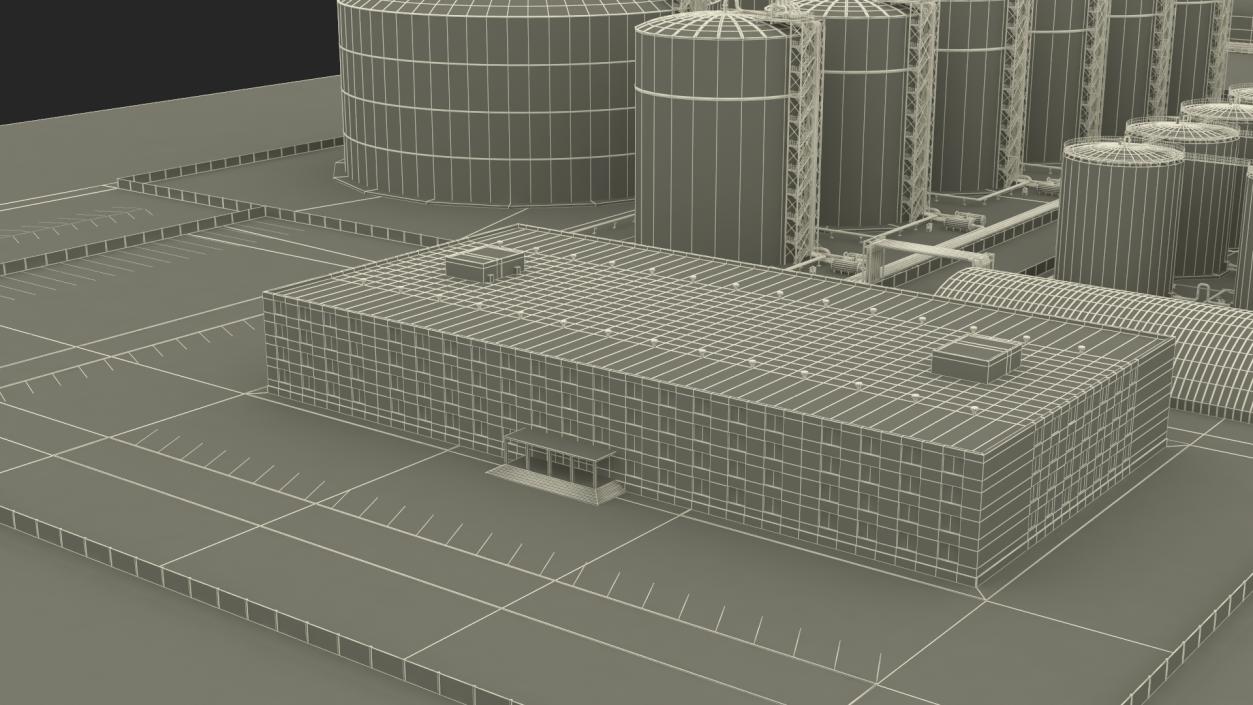 3D LNG Import Terminal with Gas Carrier Ship