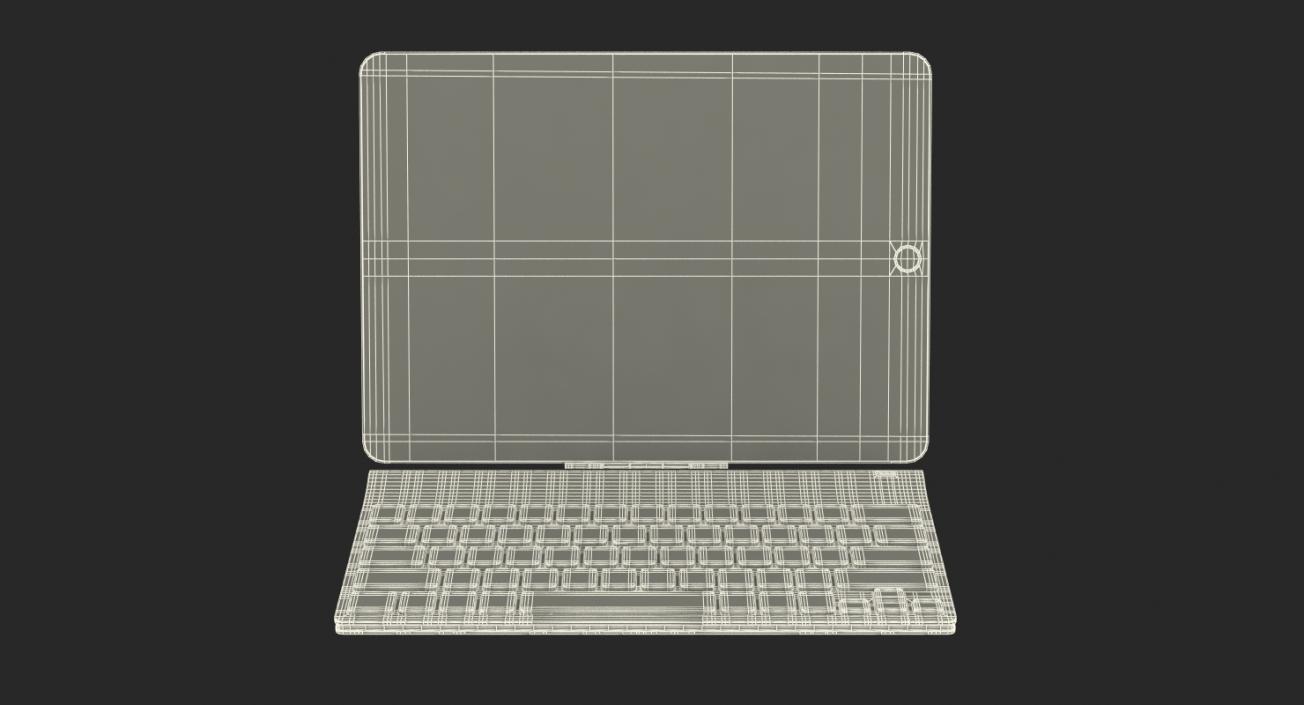 3D Logitech Tablet Keyboard with iPad Pro model