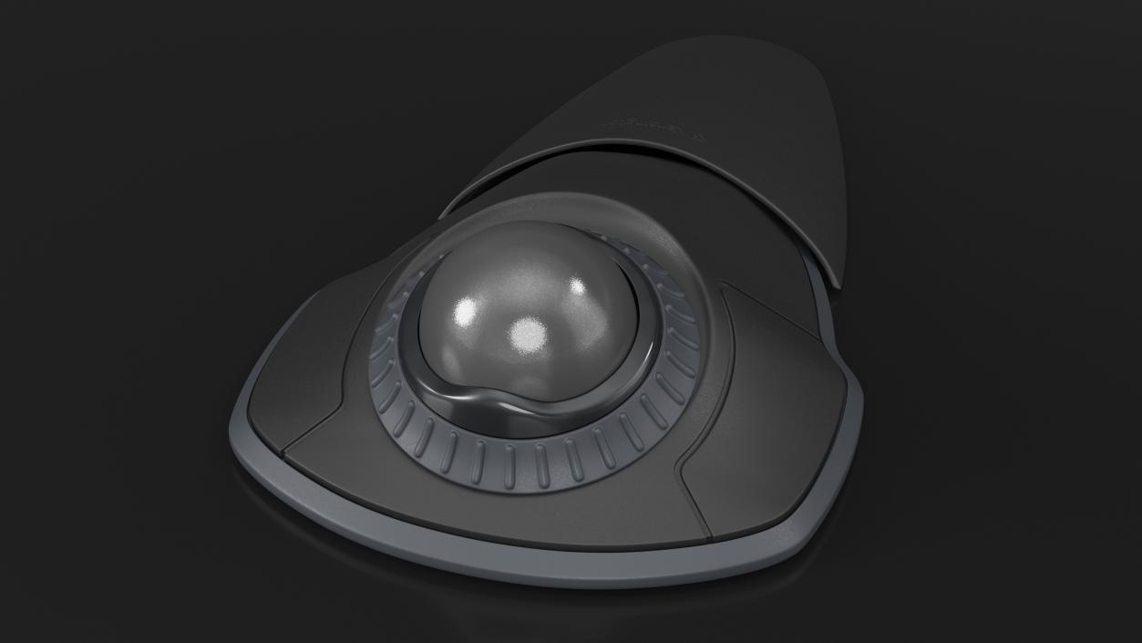 3D model Trackball Mouse with Grey Ball