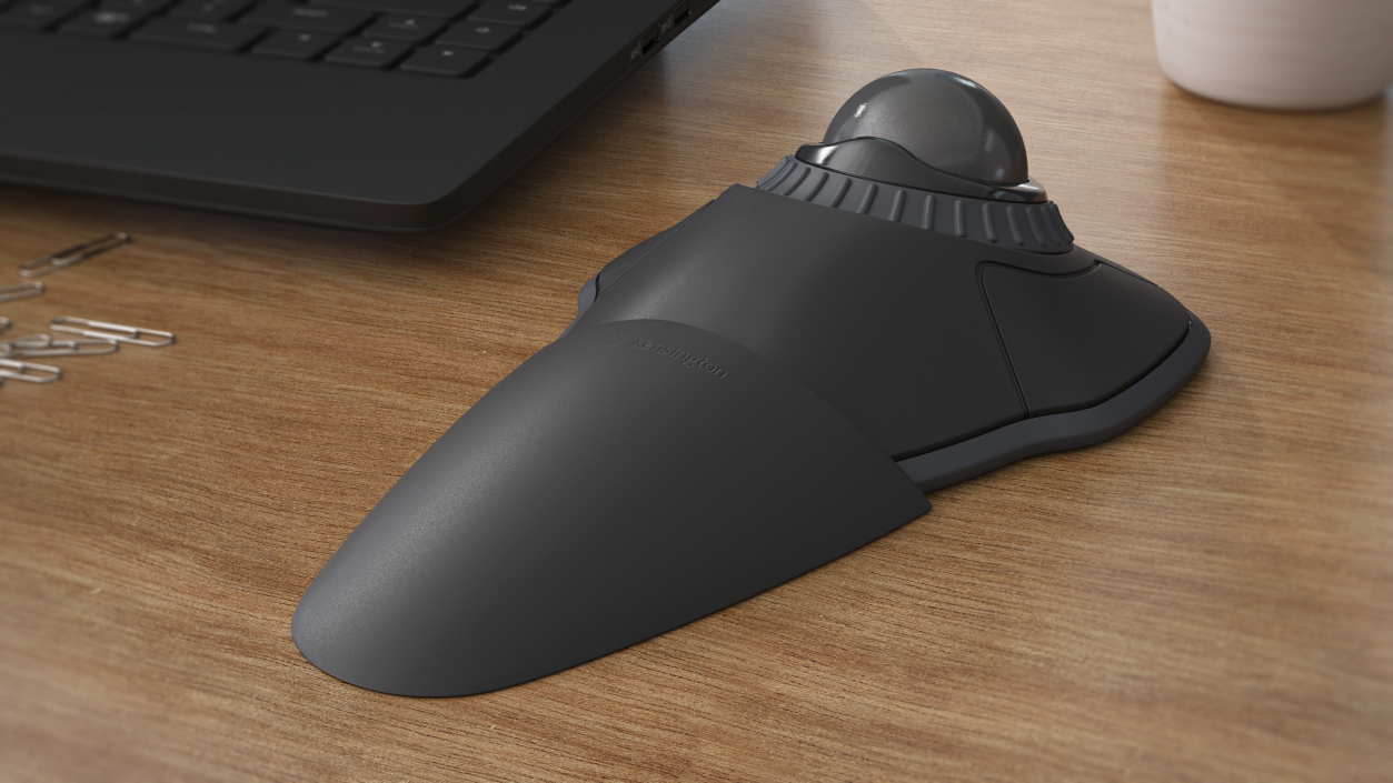 3D model Trackball Mouse with Grey Ball