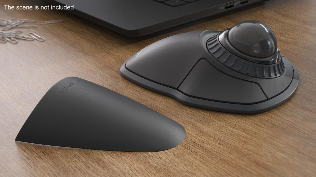 3D model Trackball Mouse with Grey Ball