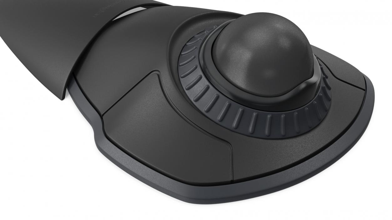 3D model Trackball Mouse with Grey Ball