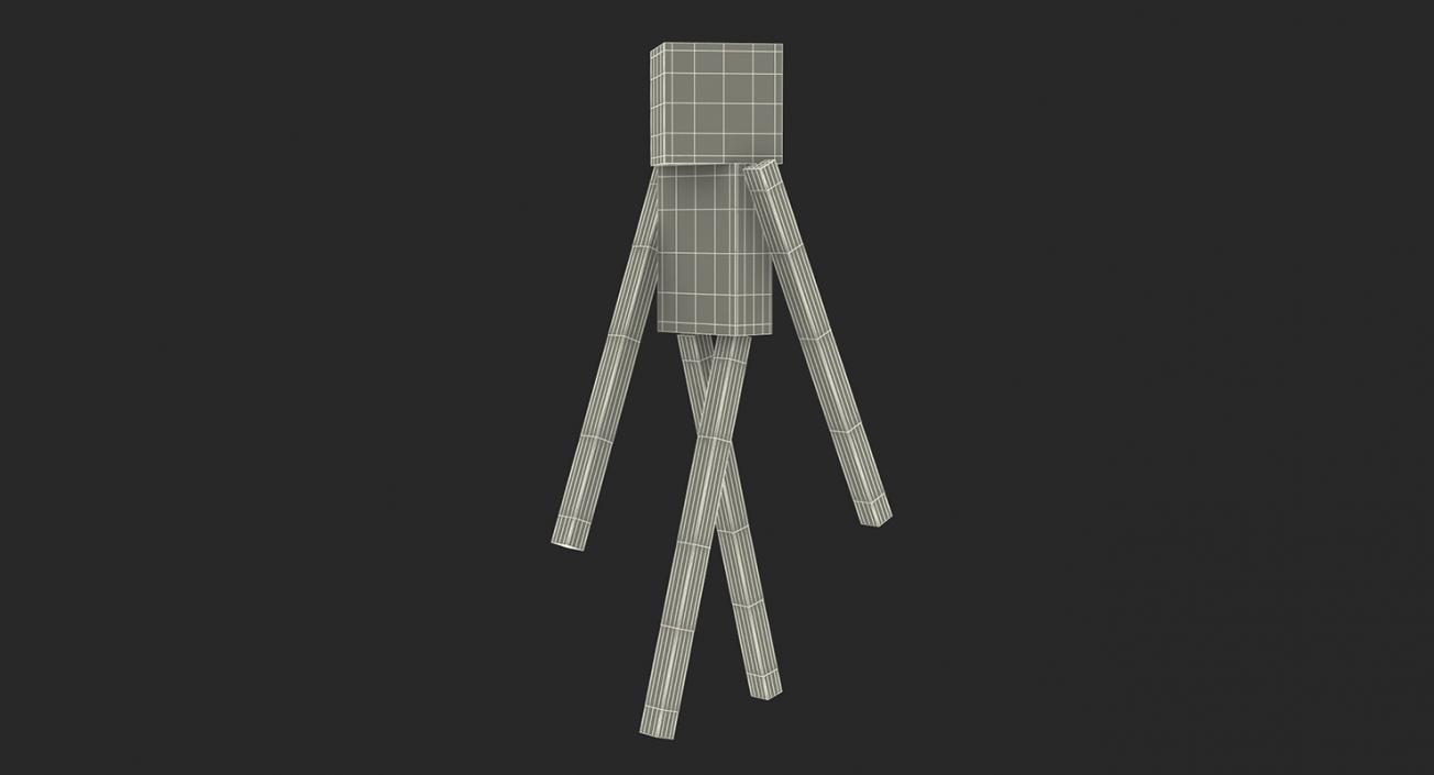 3D Minecraft Characters Rigged Collection model