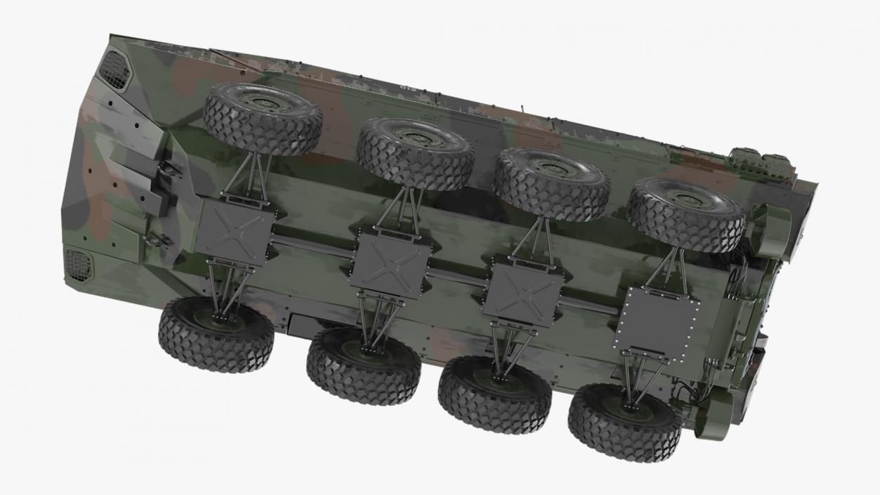 US Amphibious Assault Vehicle with 30mm Gun Wet 3D