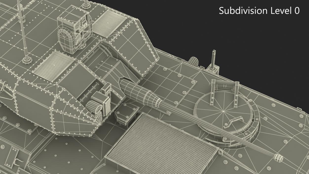 US Amphibious Assault Vehicle with 30mm Gun Wet 3D