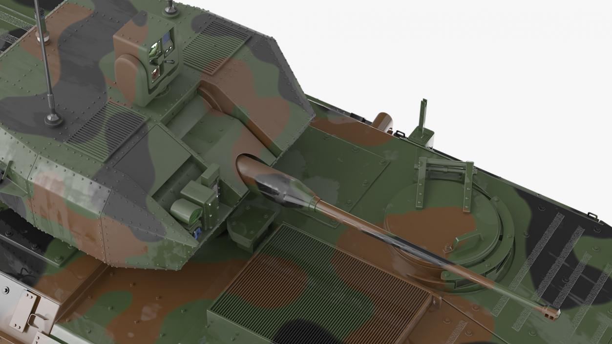 US Amphibious Assault Vehicle with 30mm Gun Wet 3D