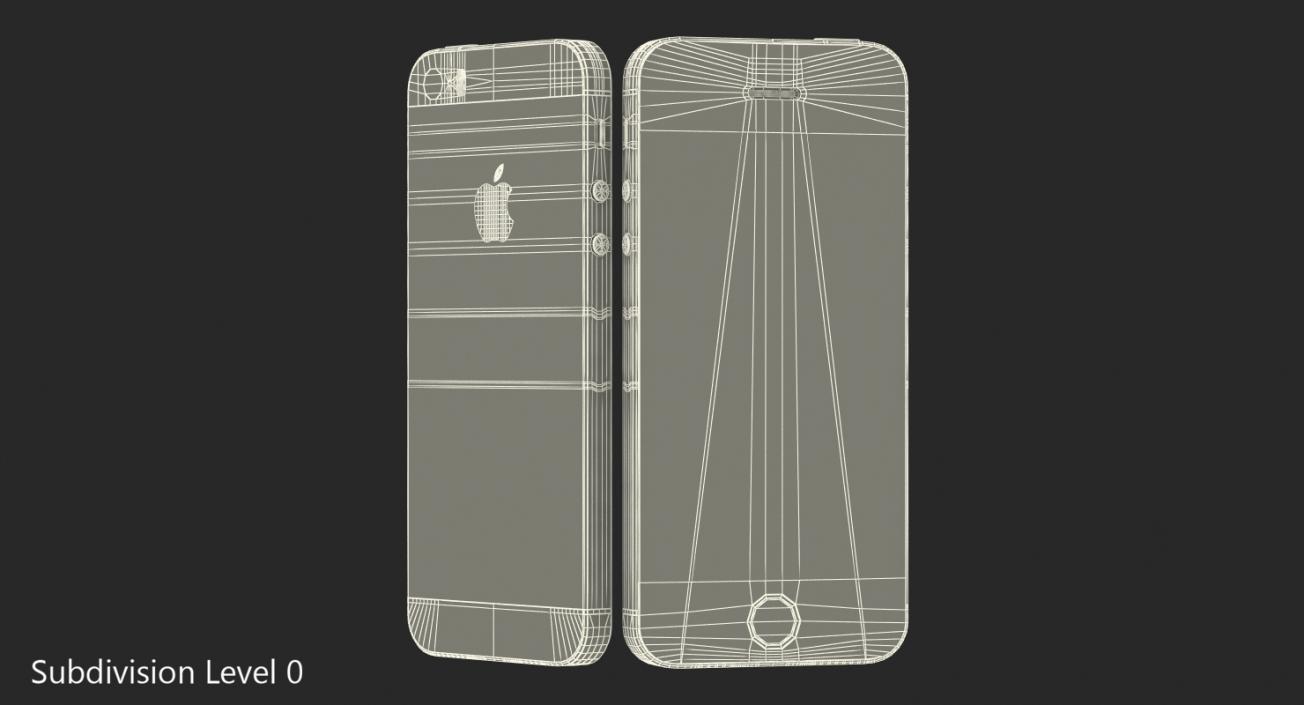 iPhone SE Gray 3D model