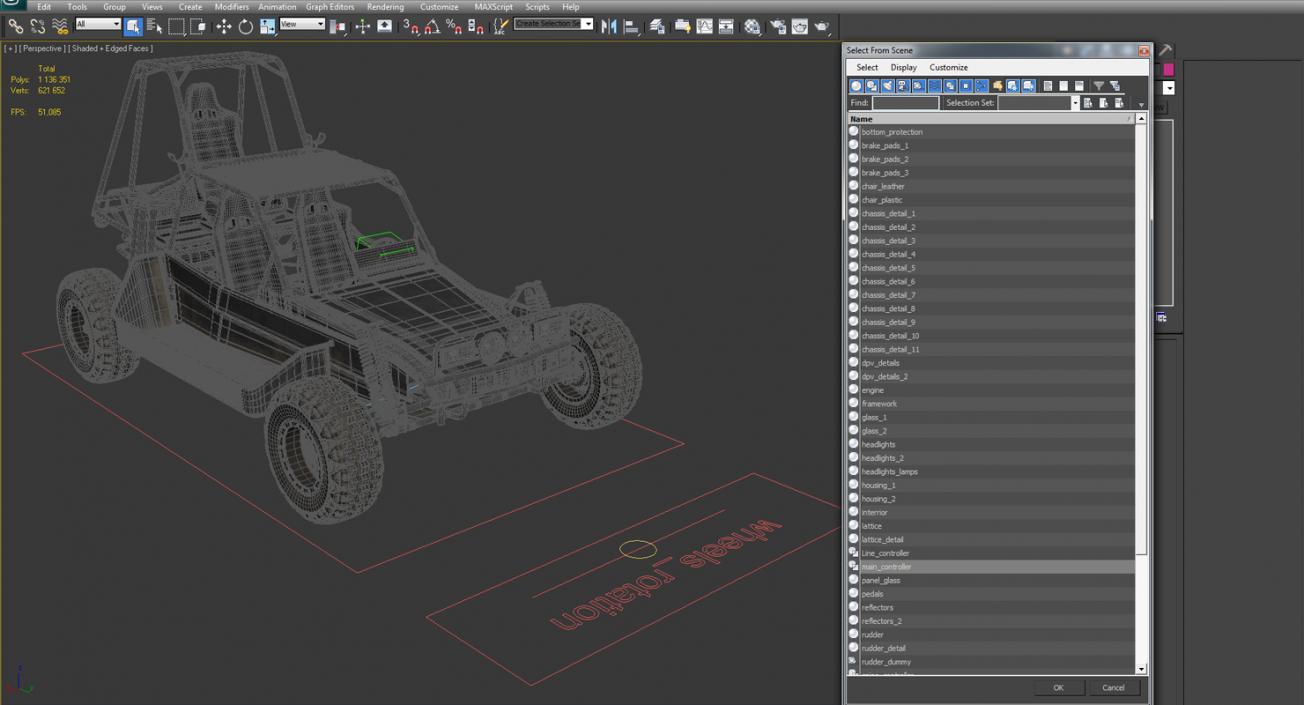 3D Chenowth DPV Desert Patrol Vehicle Rigged