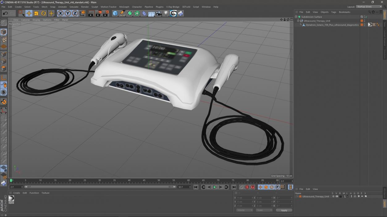 3D Ultrasound Therapy Unit model