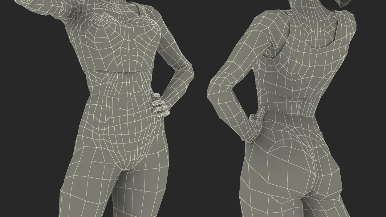 3D Fitness Instructor model