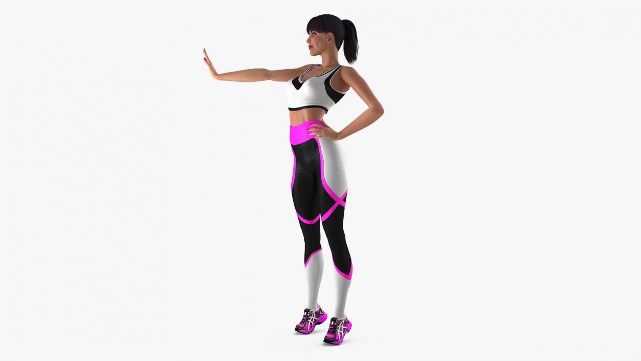 3D Fitness Instructor model