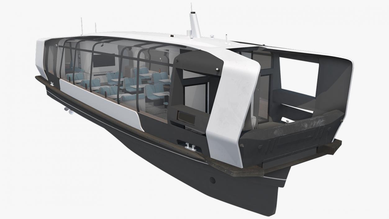 3D model Futuristic Electric River Tram