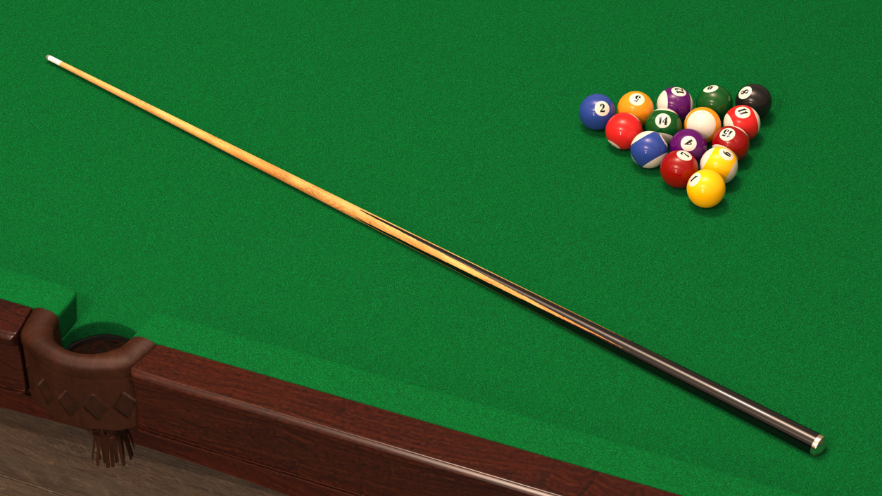 3D Classic Billiard Cue Stick