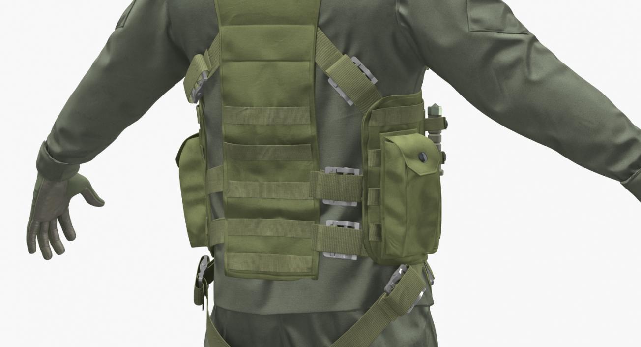 US Helicopter Pilot Uniform 3D