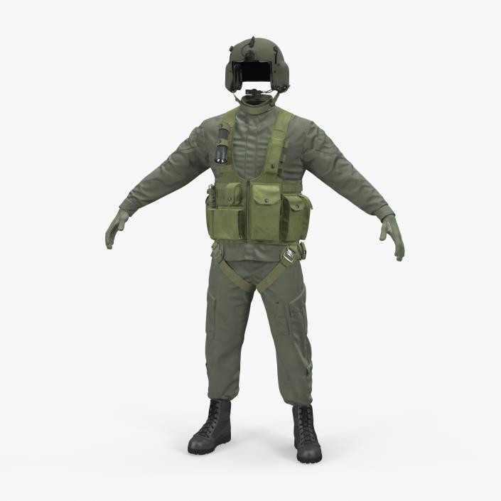 US Helicopter Pilot Uniform 3D