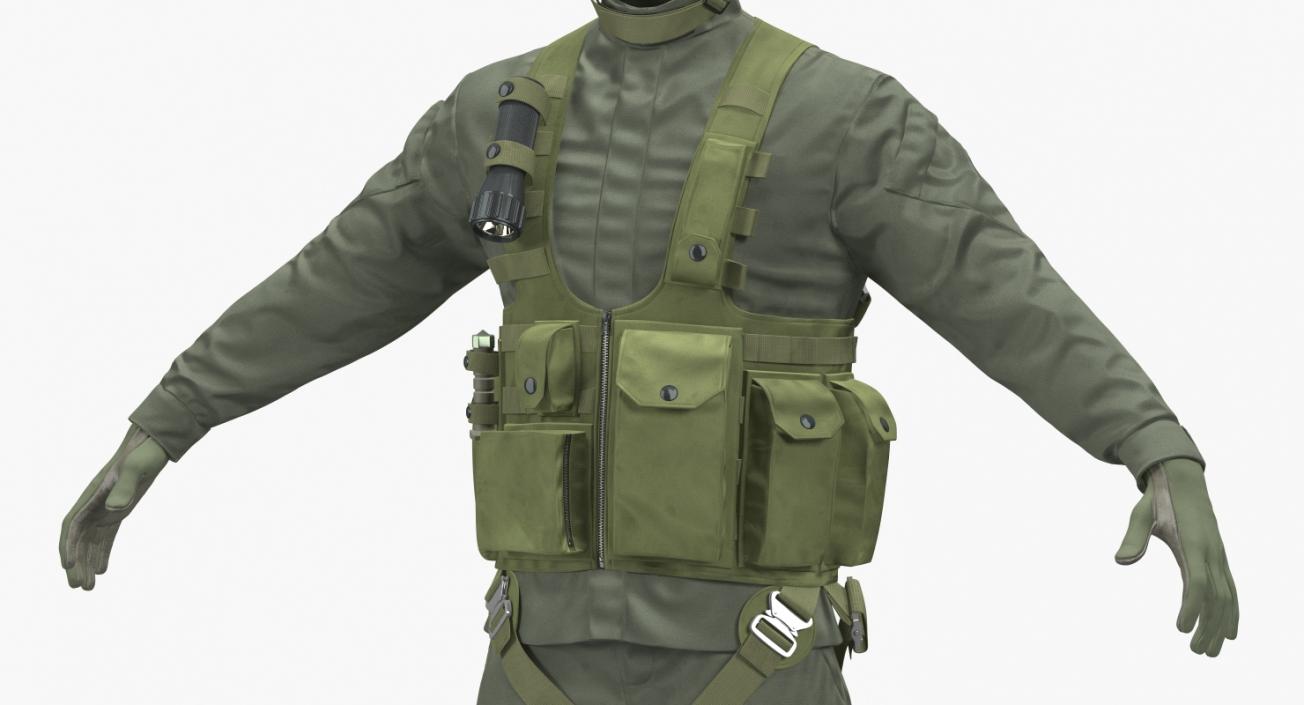 US Helicopter Pilot Uniform 3D