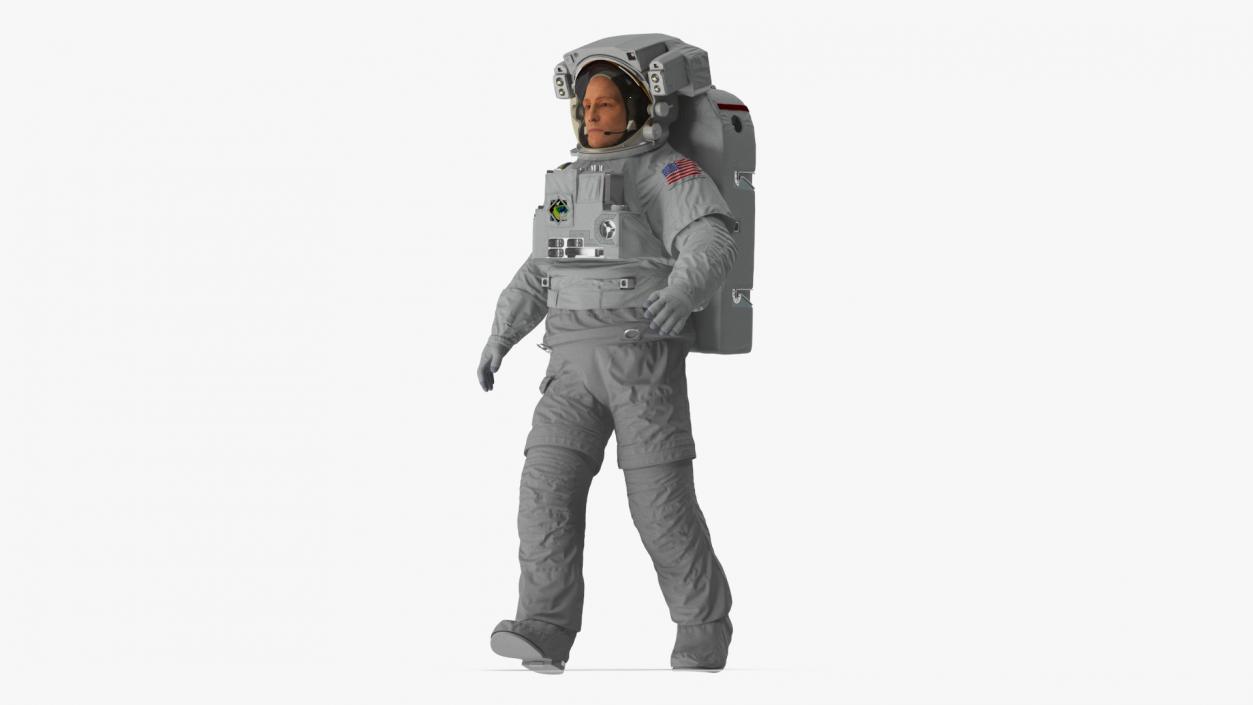 3D model NASA Astronaut Extravehicular Mobility Suit Rigged