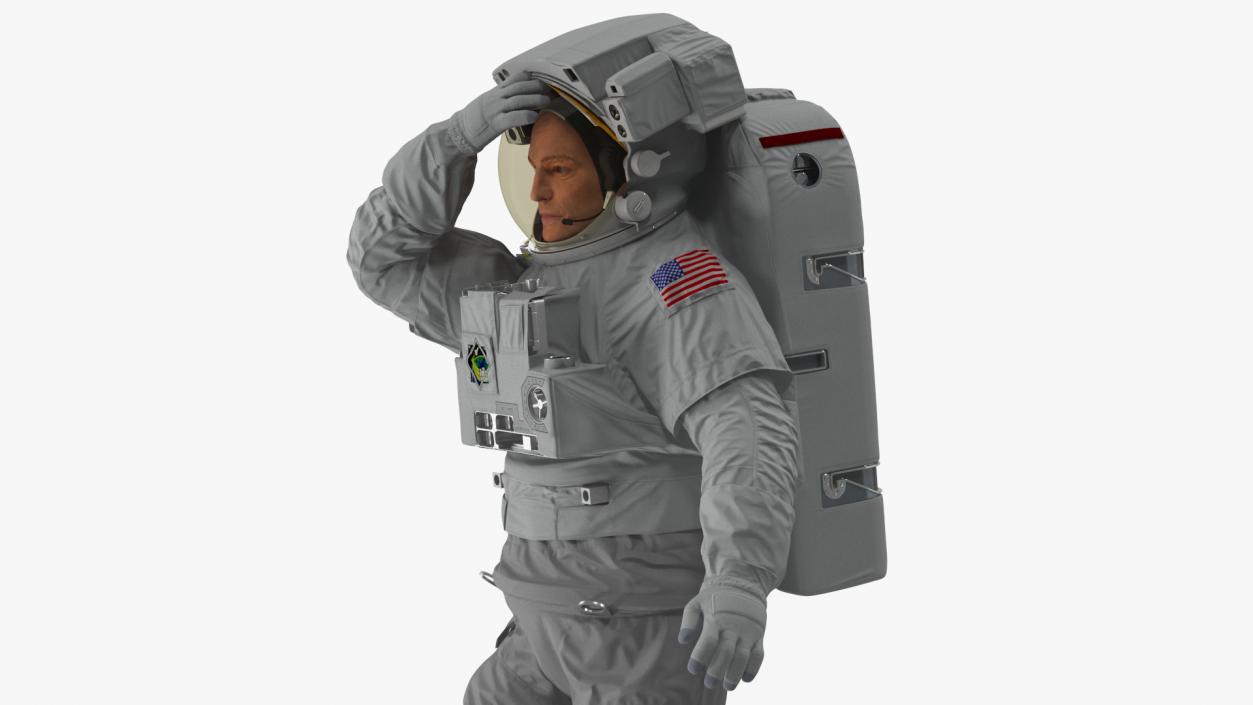 3D model NASA Astronaut Extravehicular Mobility Suit Rigged