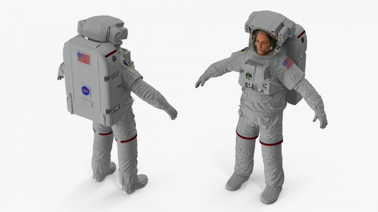 3D model NASA Astronaut Extravehicular Mobility Suit Rigged