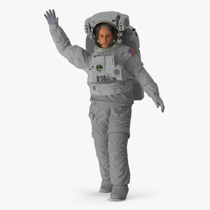 3D model NASA Astronaut Extravehicular Mobility Suit Rigged