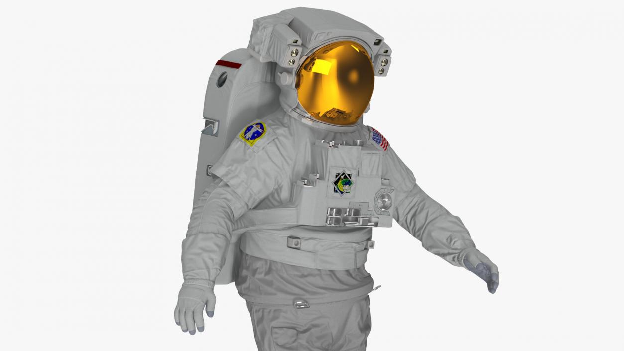 3D model NASA Astronaut Extravehicular Mobility Suit Rigged