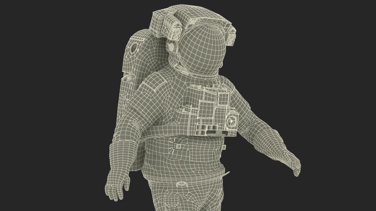 3D model NASA Astronaut Extravehicular Mobility Suit Rigged