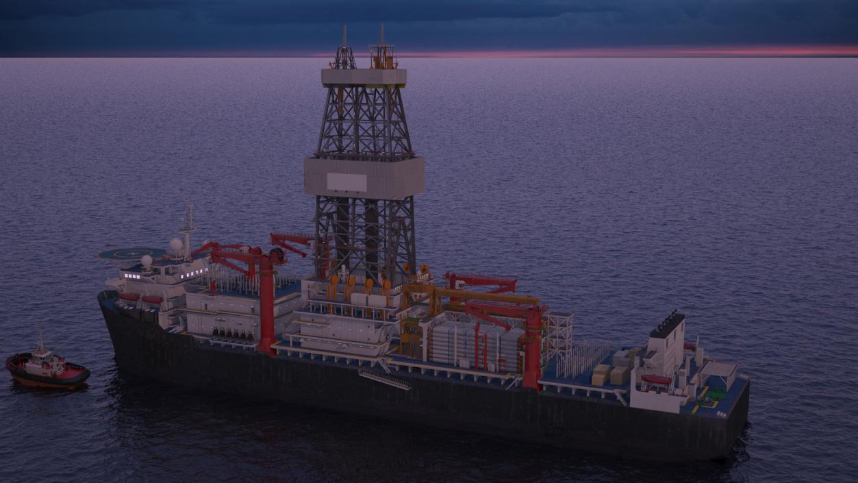 Drillship 3D model