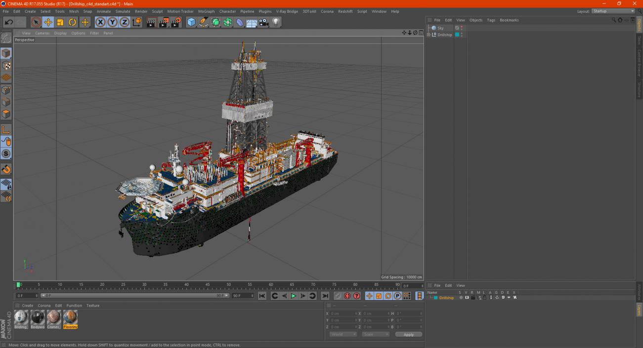 Drillship 3D model