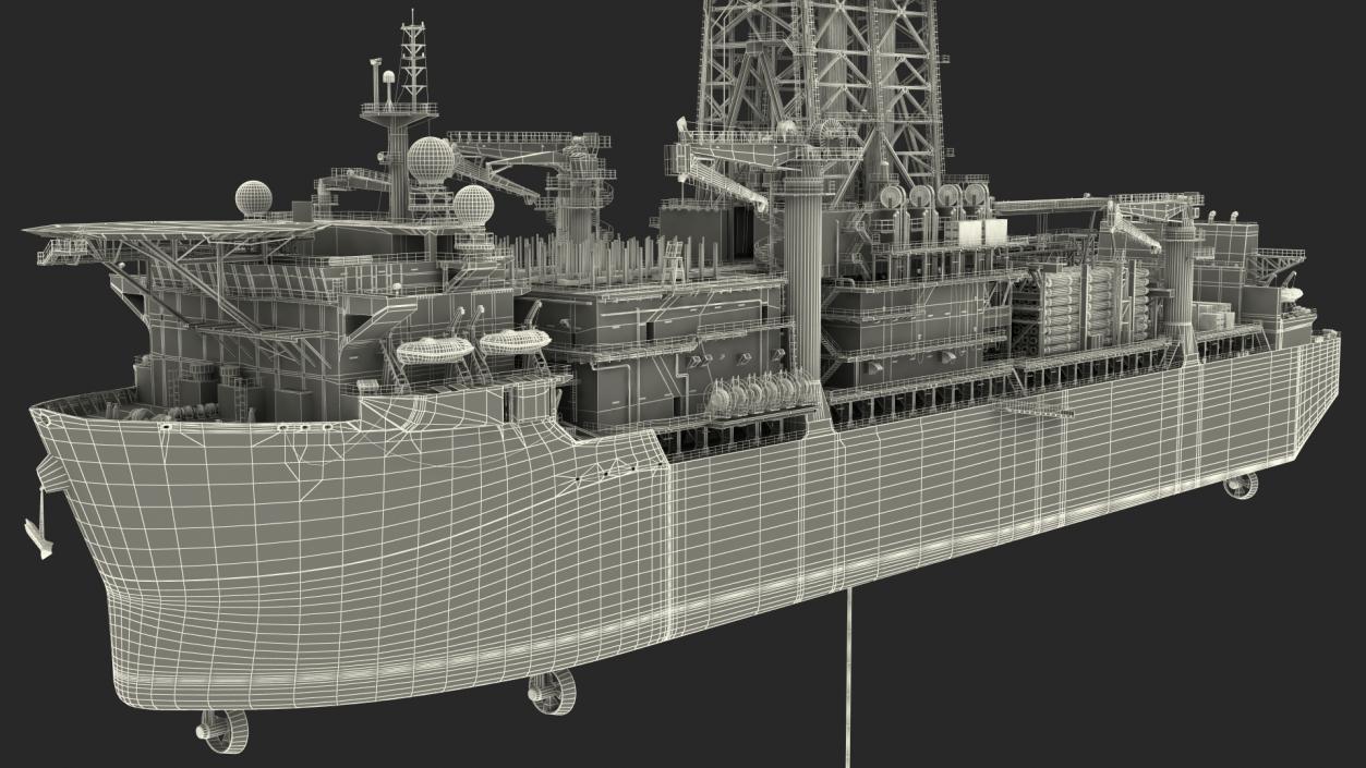 Drillship 3D model