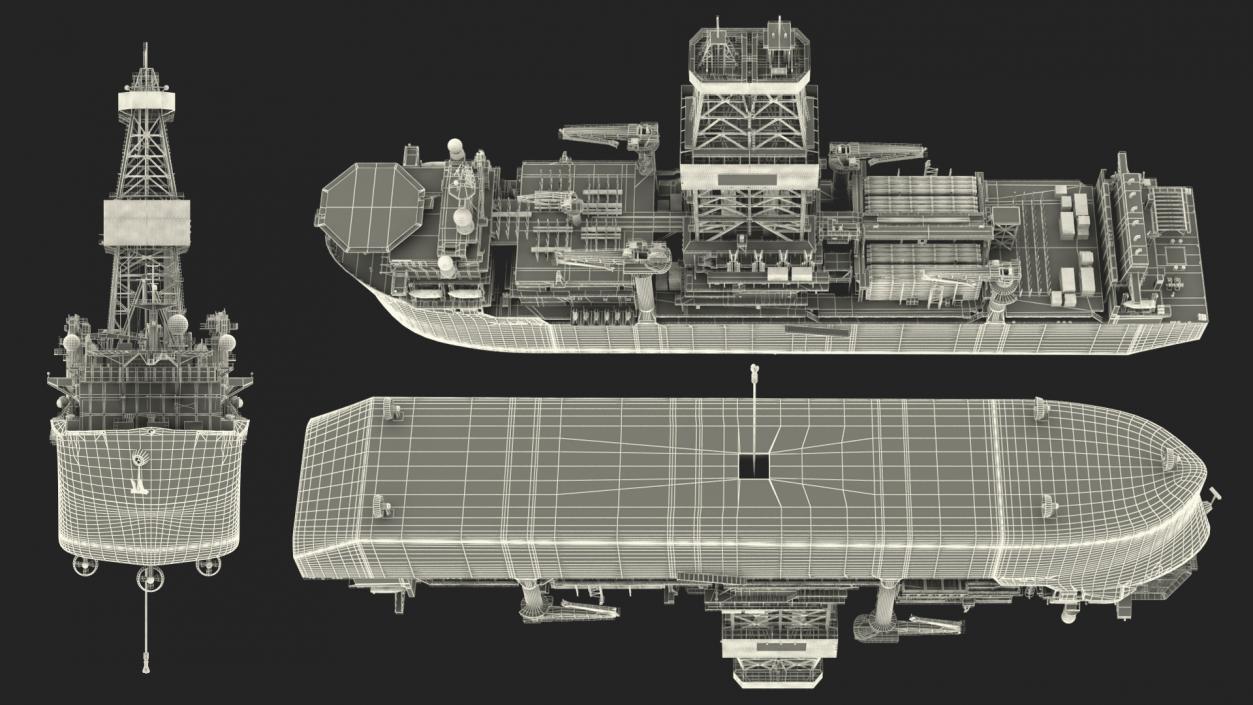 Drillship 3D model