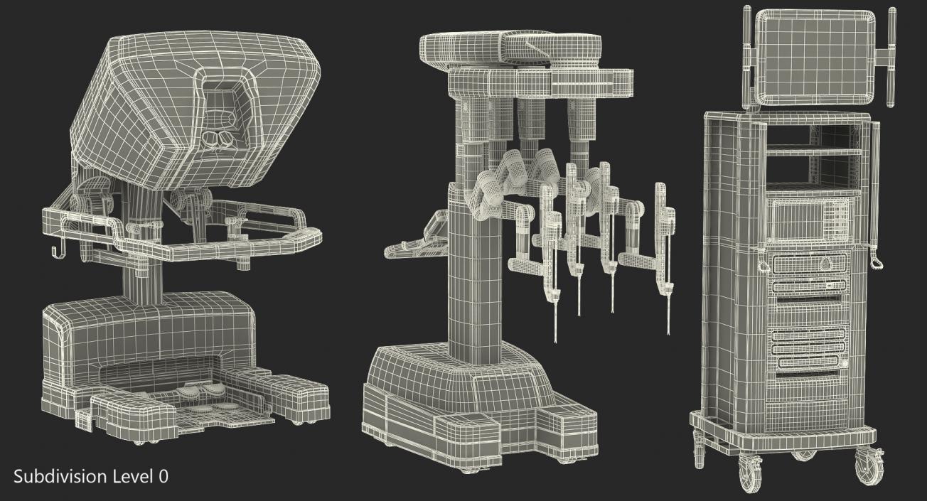 Full Da Vinci Surgical System 3D model