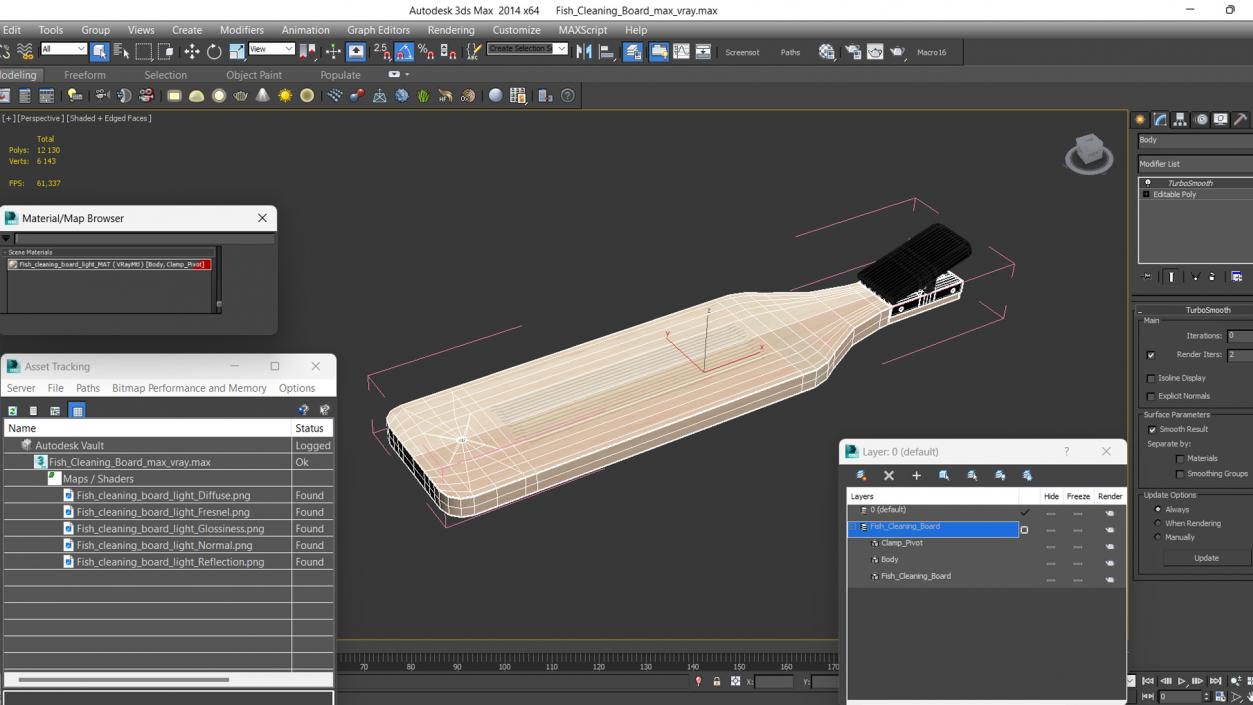 3D Fish Cleaning Board 2