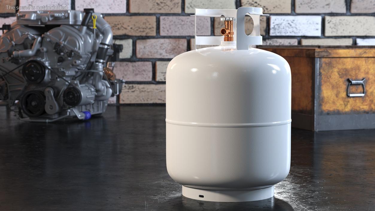 3D Small Gas Cylinder model