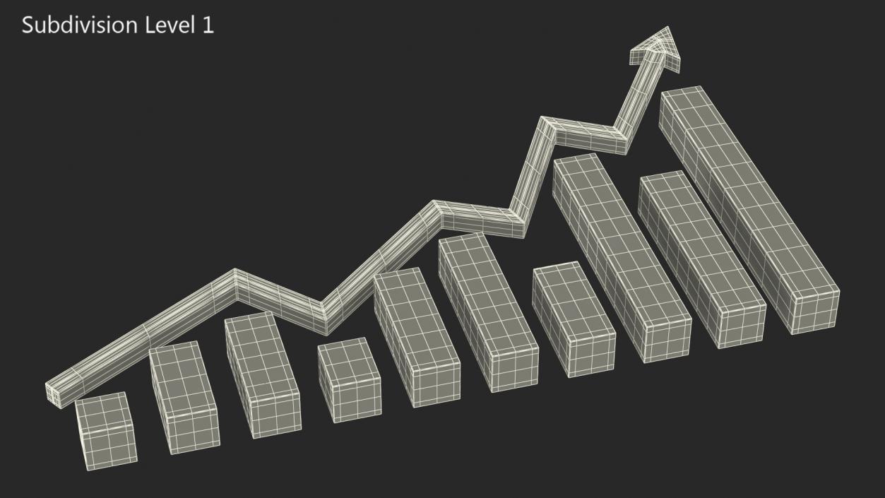 3D model Graph Broken Up