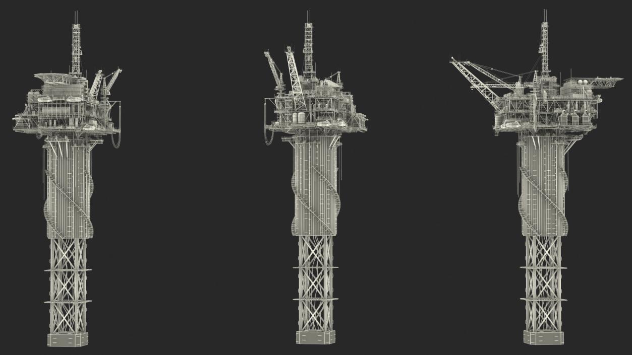 3D Shell Perdido Oil Platform