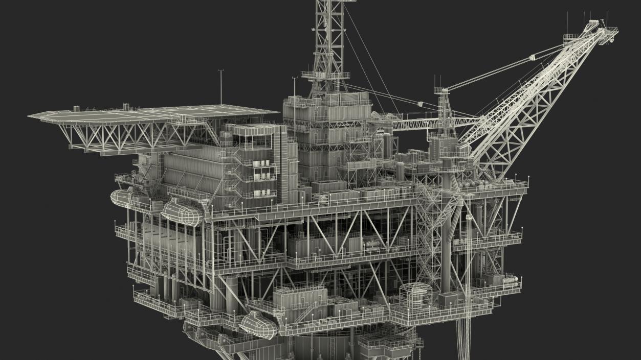 3D Shell Perdido Oil Platform