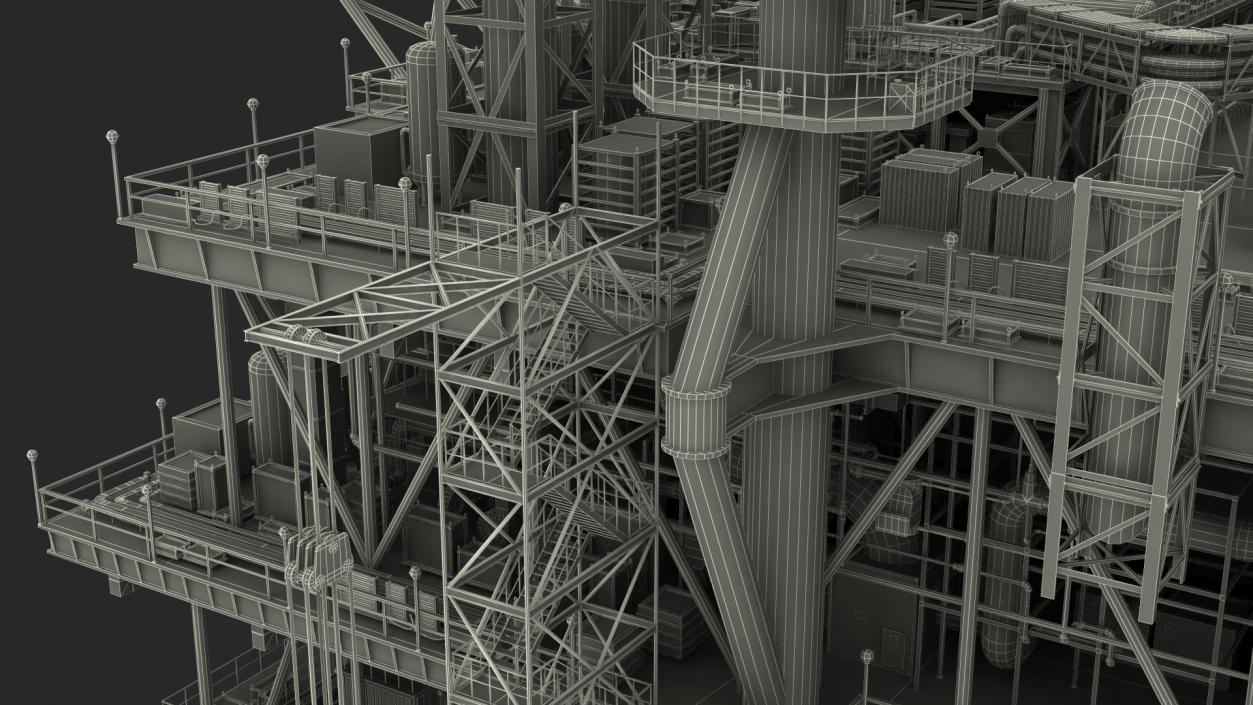 3D Shell Perdido Oil Platform