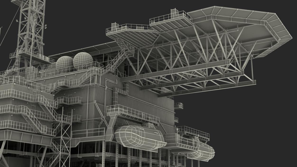 3D Shell Perdido Oil Platform