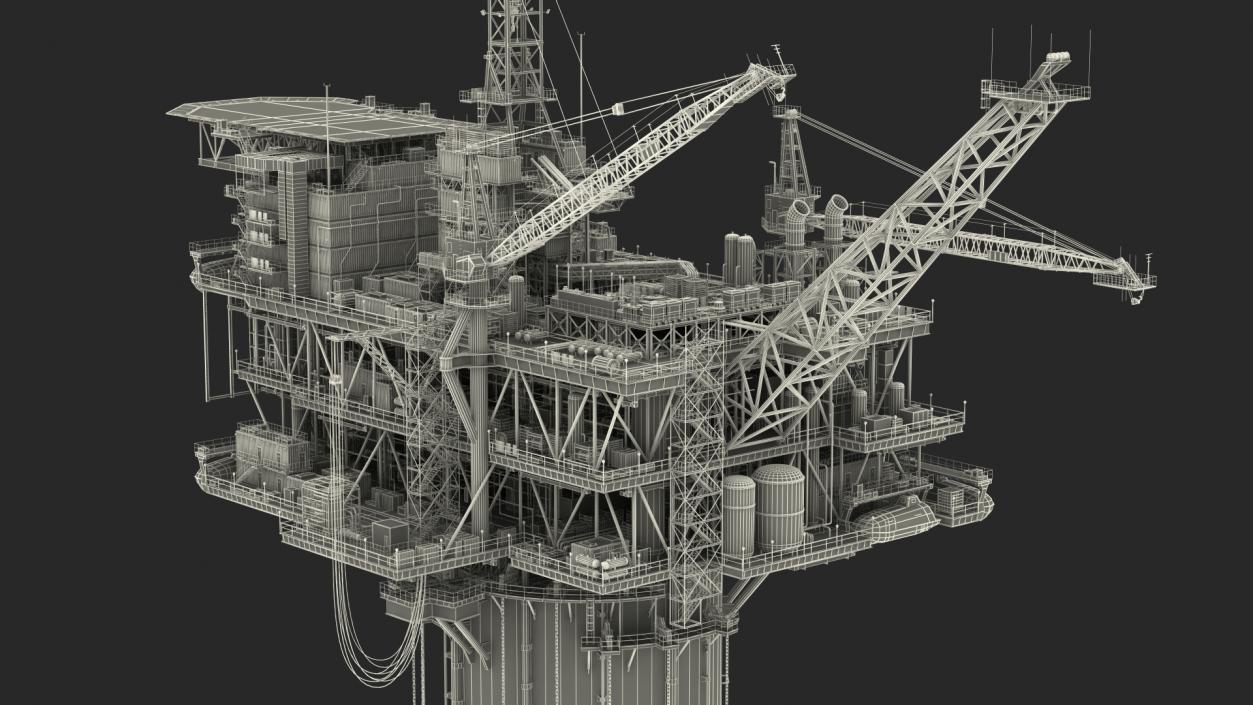 3D Shell Perdido Oil Platform