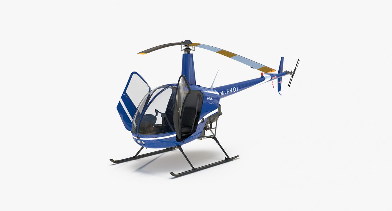 Rigged Private Helicopters 3D Models Collection 3D