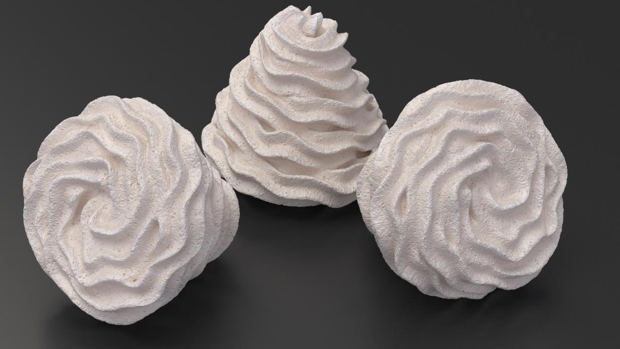 3D Vanilla Whipped Cream for 3D Print 2