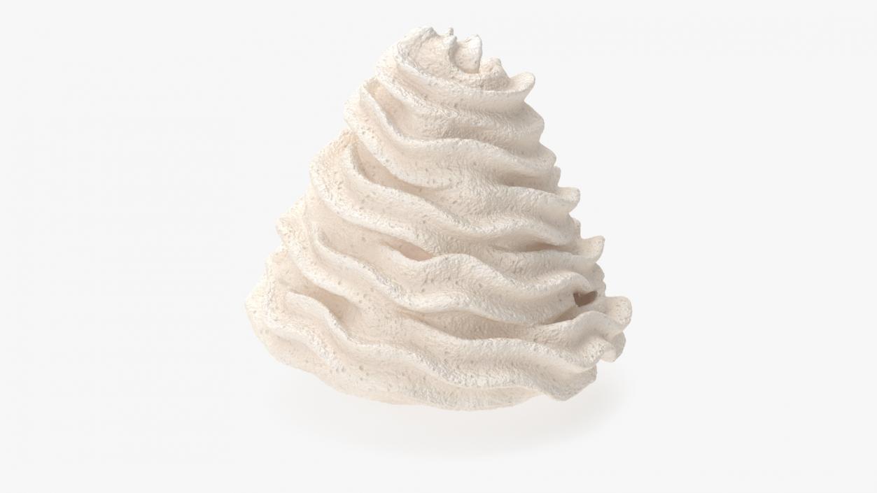 3D Vanilla Whipped Cream for 3D Print 2