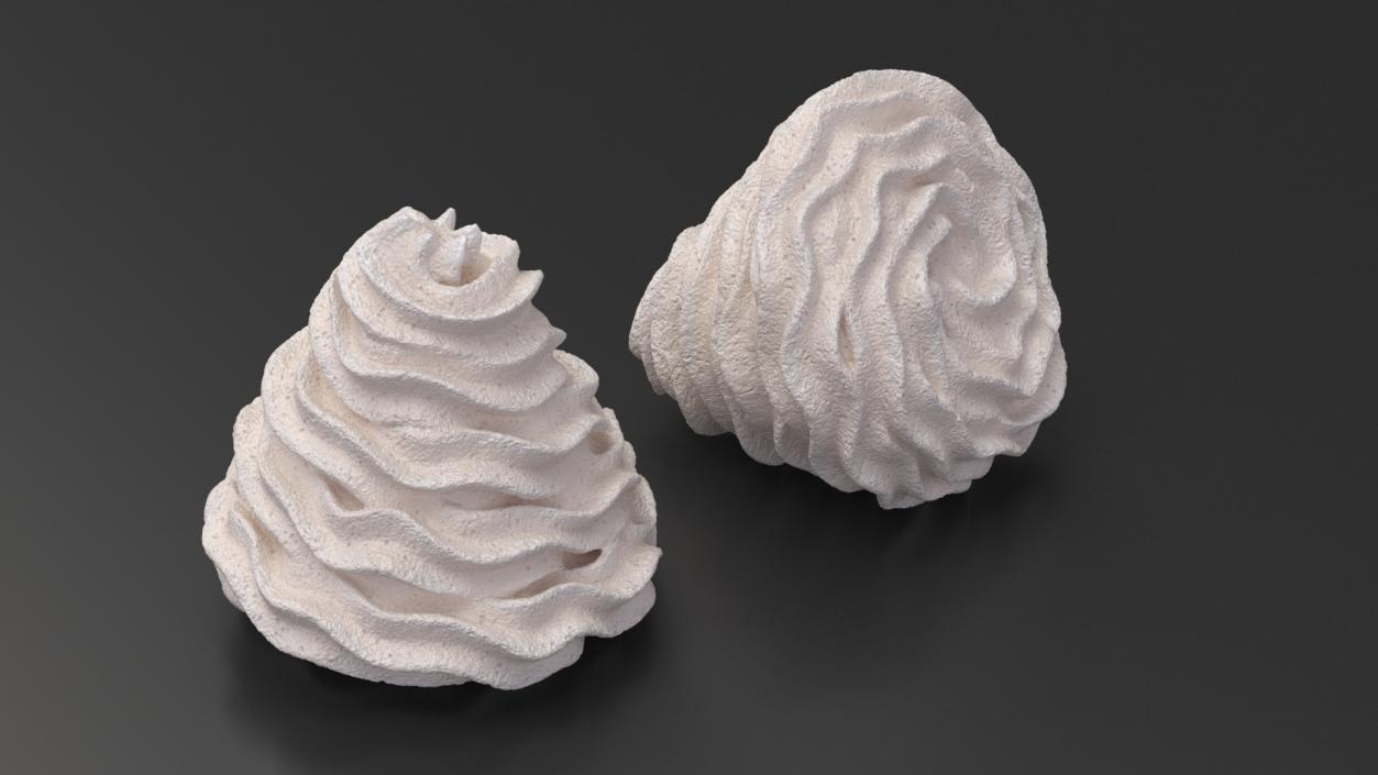 3D Vanilla Whipped Cream for 3D Print 2