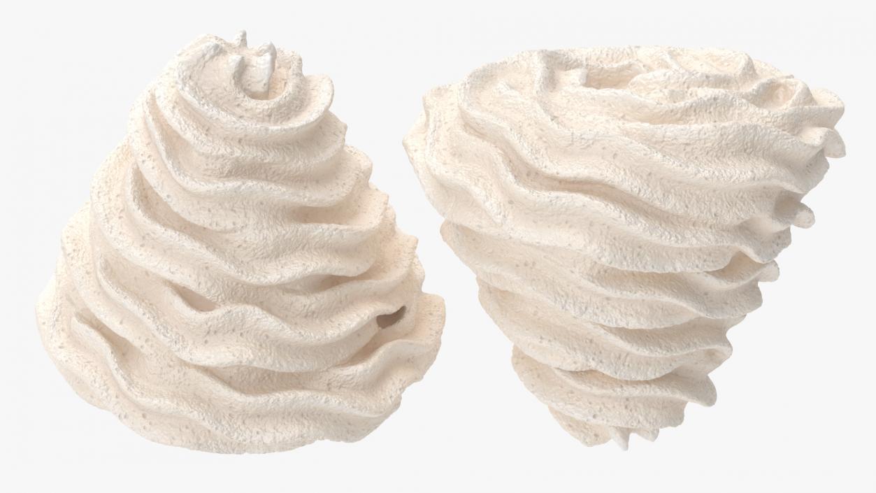 3D Vanilla Whipped Cream for 3D Print 2