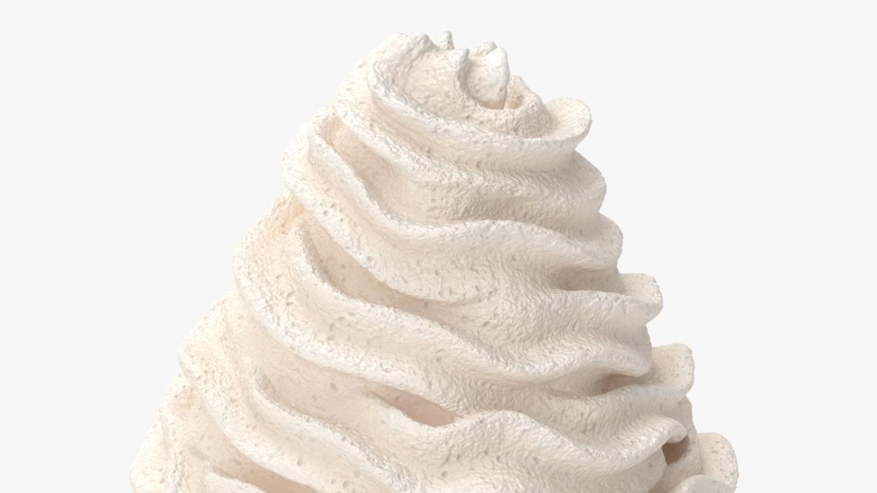 3D Vanilla Whipped Cream for 3D Print 2