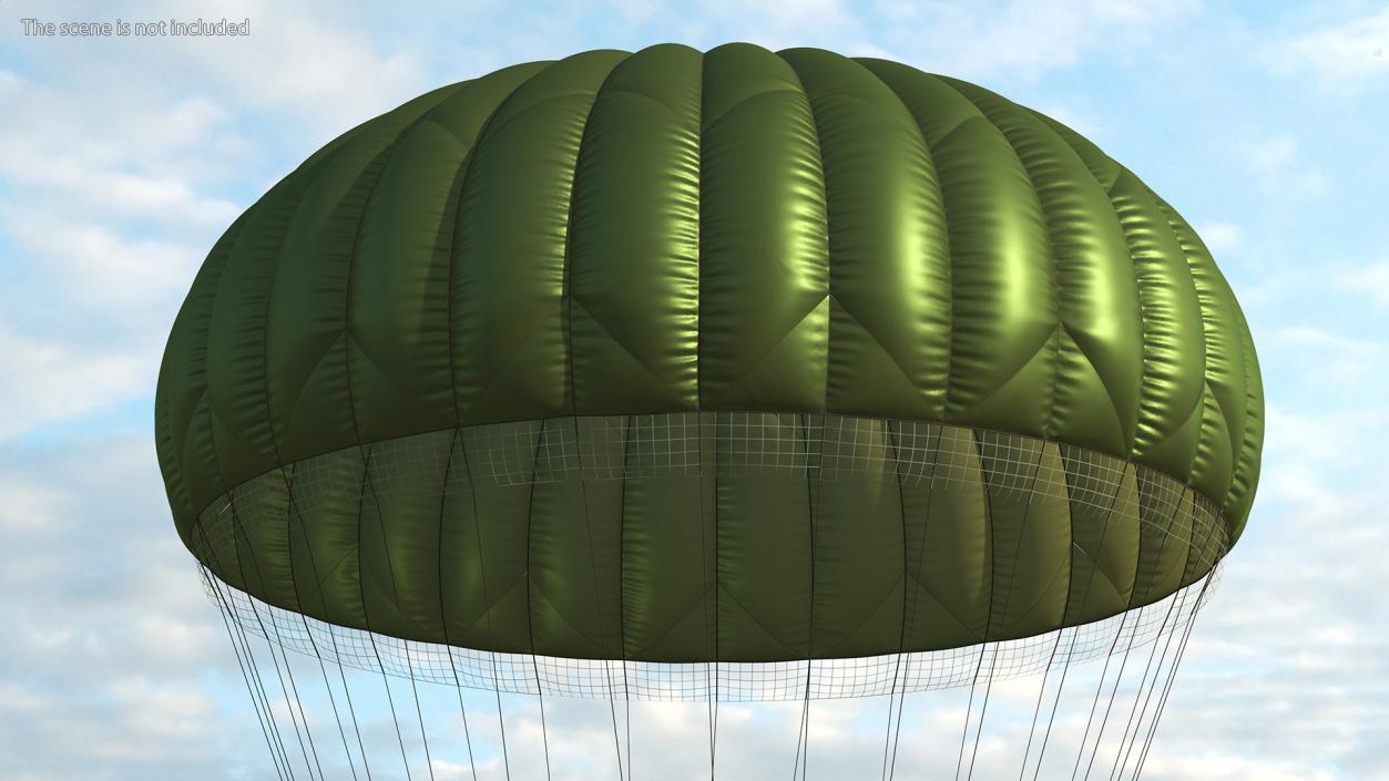 3D model Mission Green Parachute 2