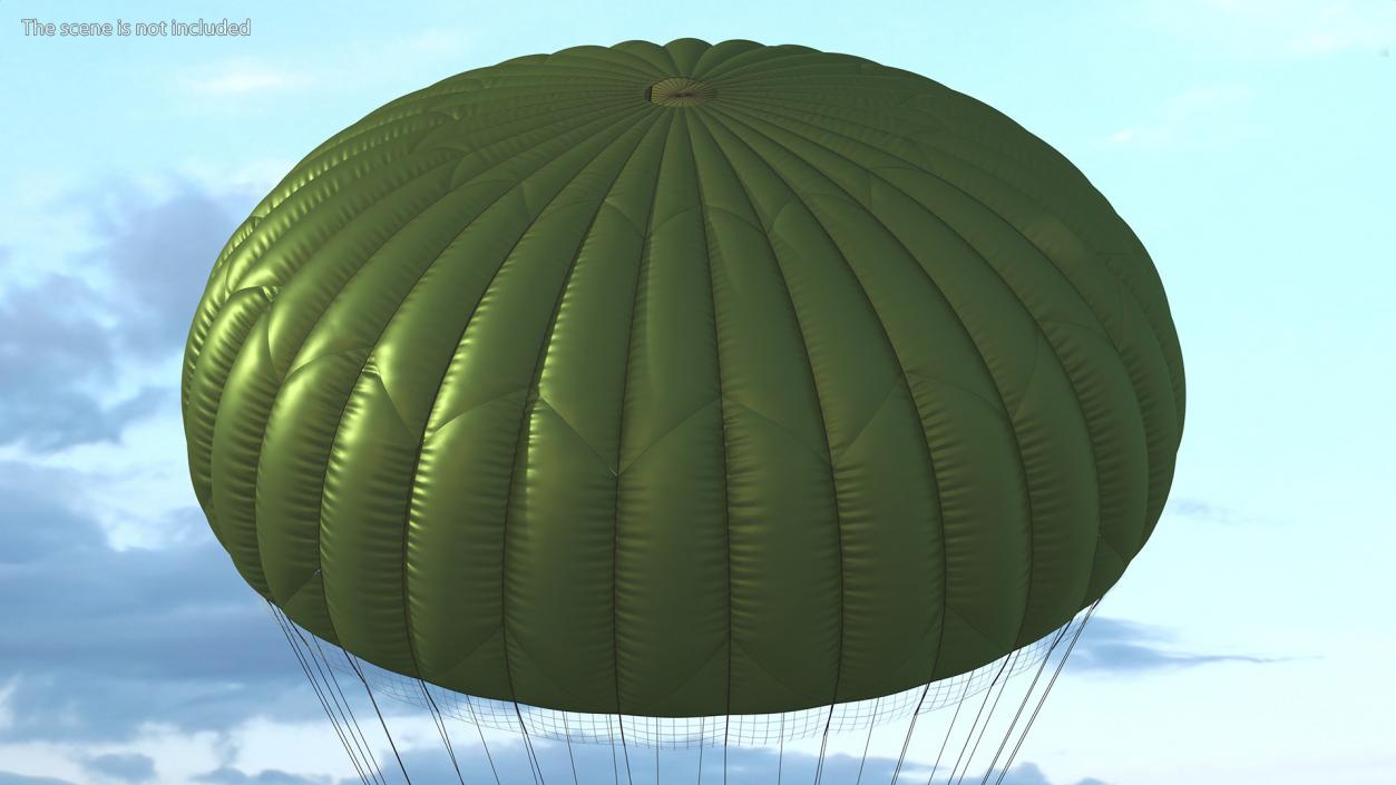 3D model Mission Green Parachute 2