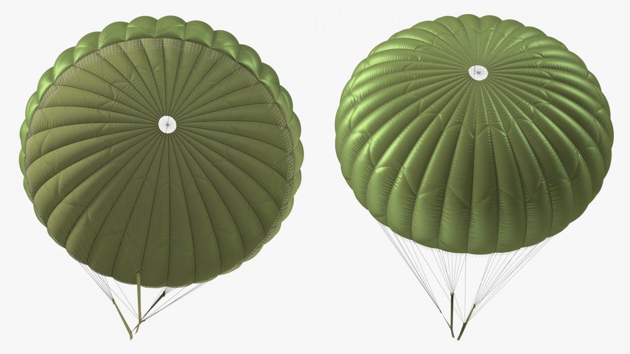 3D model Mission Green Parachute 2